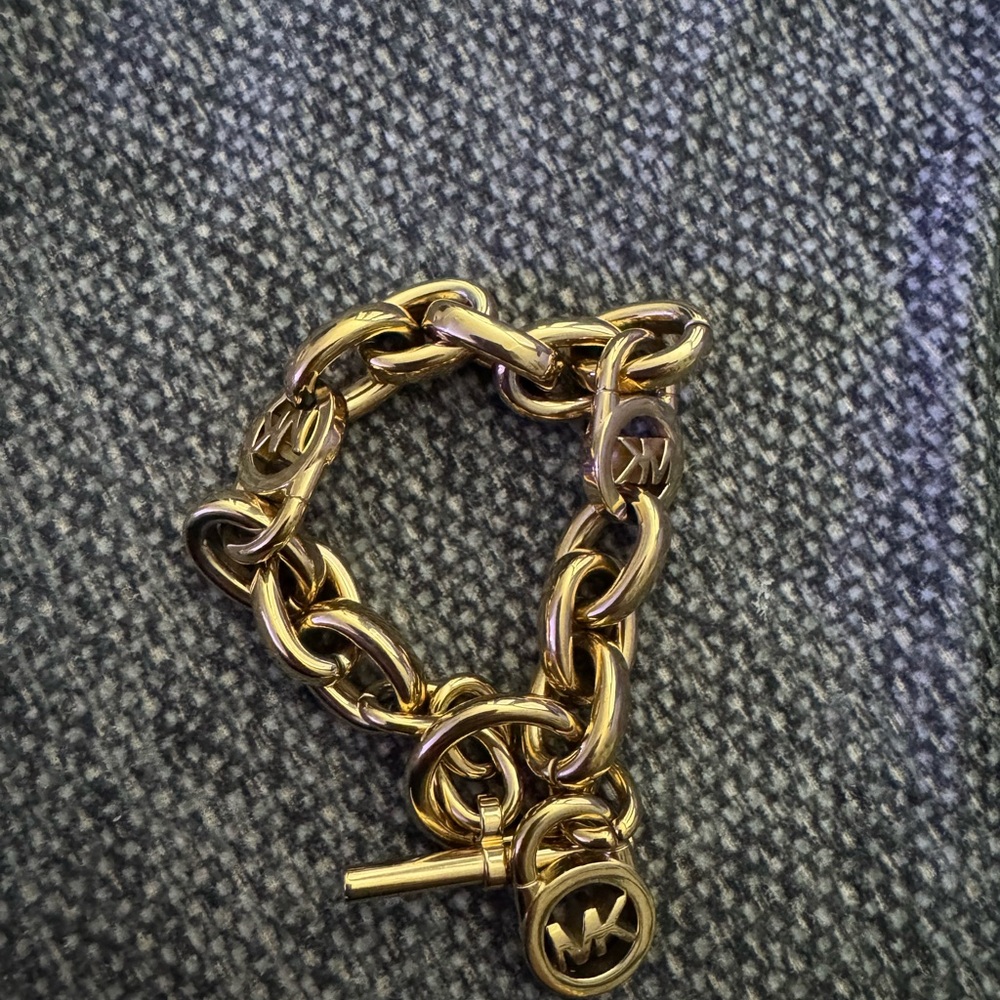 Gold Michael Kors Chain Bracelet